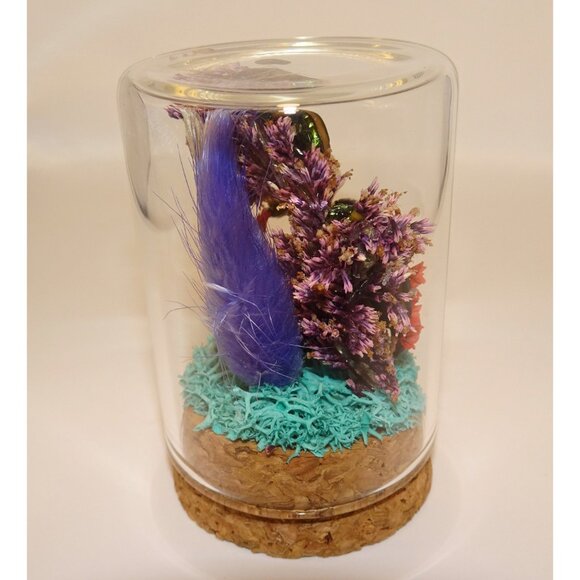 June Bug Bee Wasp Nest & Luna Moth Wing Oddity Dome curiosity taxidermy goth - Picture 9 of 13